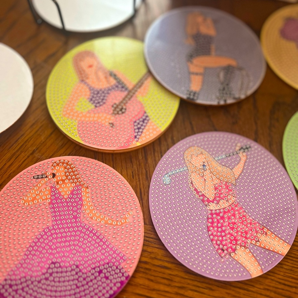 Taylor Swift Diamond Art Coaster Project